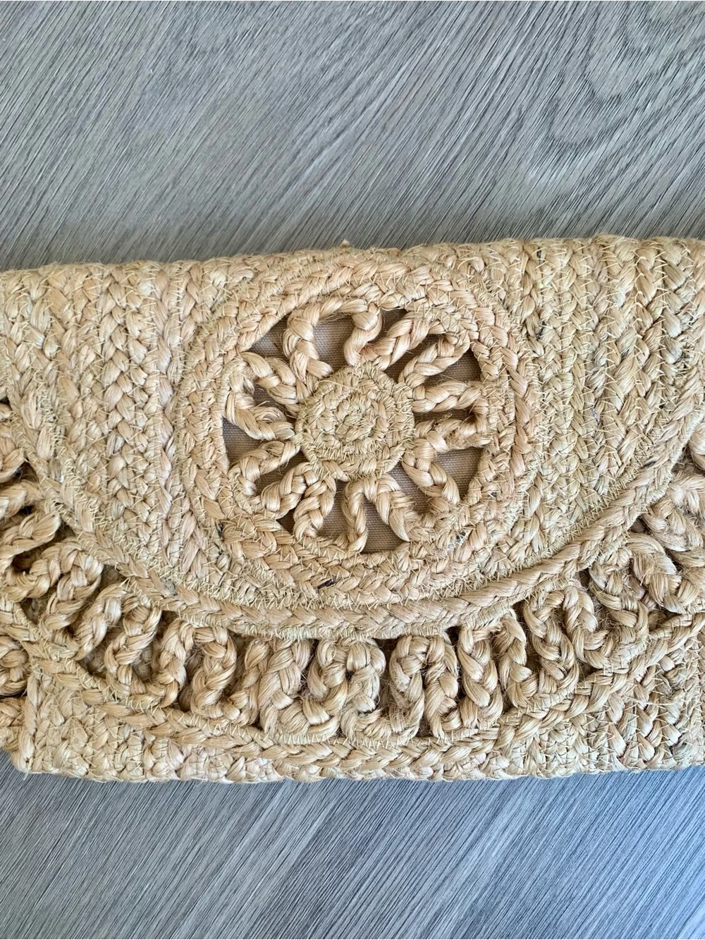 Shiraleah Jute Envelope Clutch